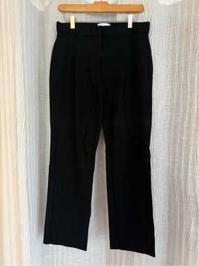 Nordstrom Black Straight-Leg Dress Trousers